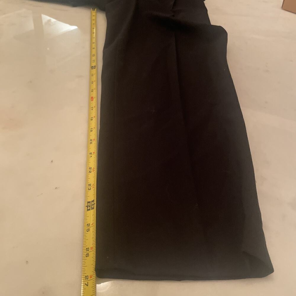 Ralph Lauren Tuxedo Jumpsuit Black Wool Long Sleeve 0 Straight Leg Silk Lapels - Picture 10 of 12
